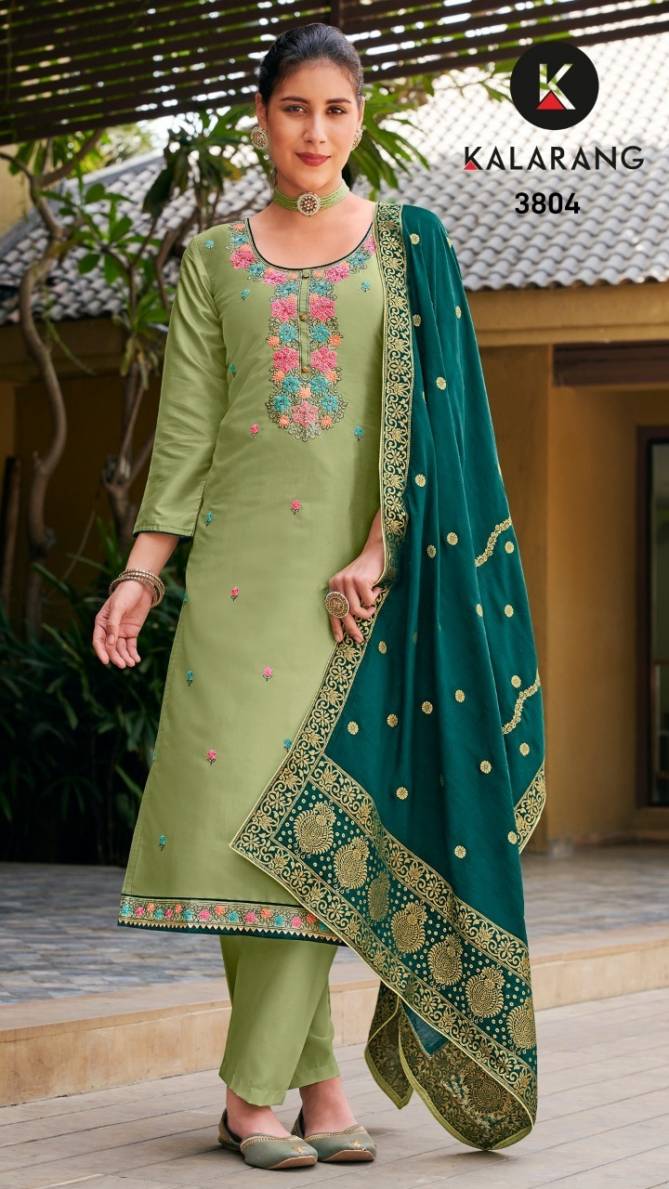 Kalarang Saveri Fancy Festive Wear Heavy Embroidery Designer Dress Suits Collection